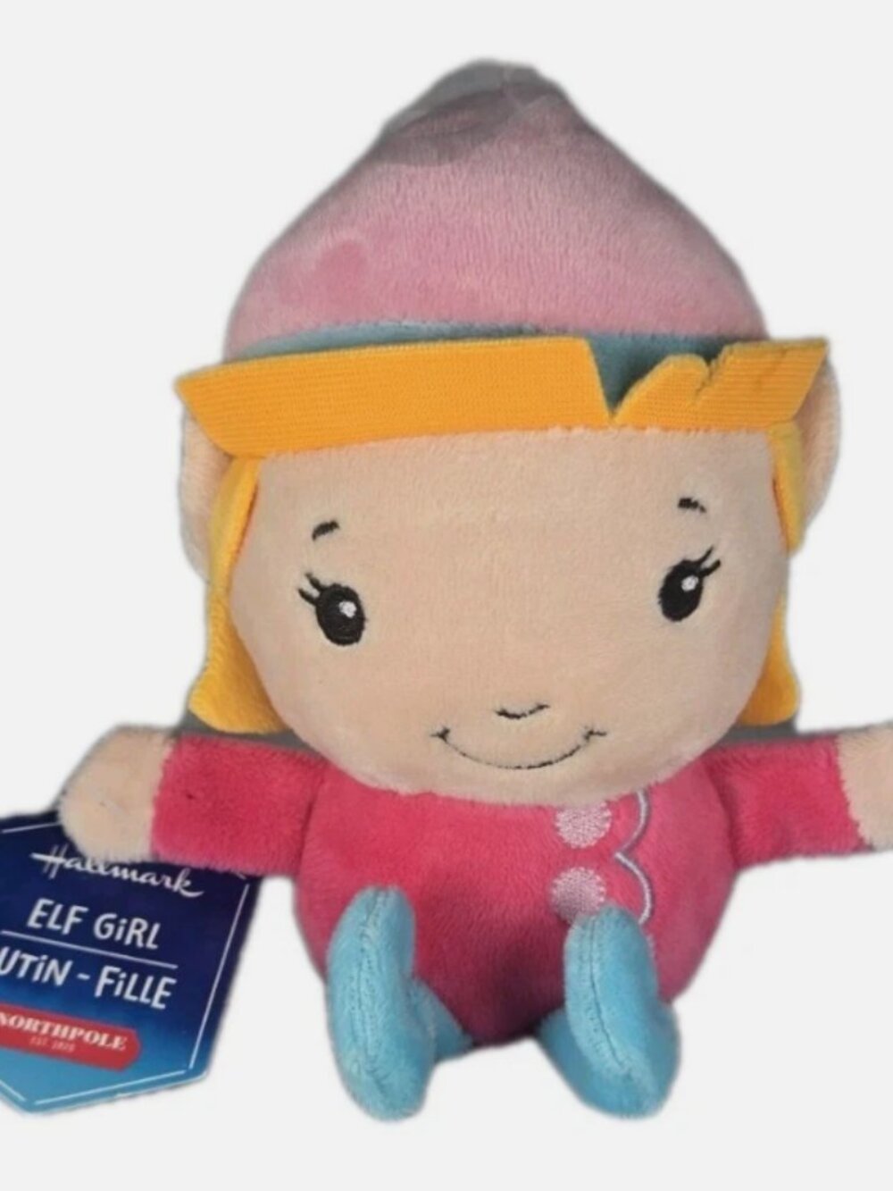 Hallmark Holiday Elf Girl Plush Stuffed Toy North Pole Christmas Doll NWT RET